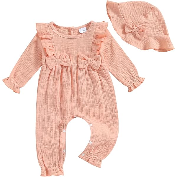 Amazon.com: MAYUMMPY Baby Girls Rompers Pants Solid Color